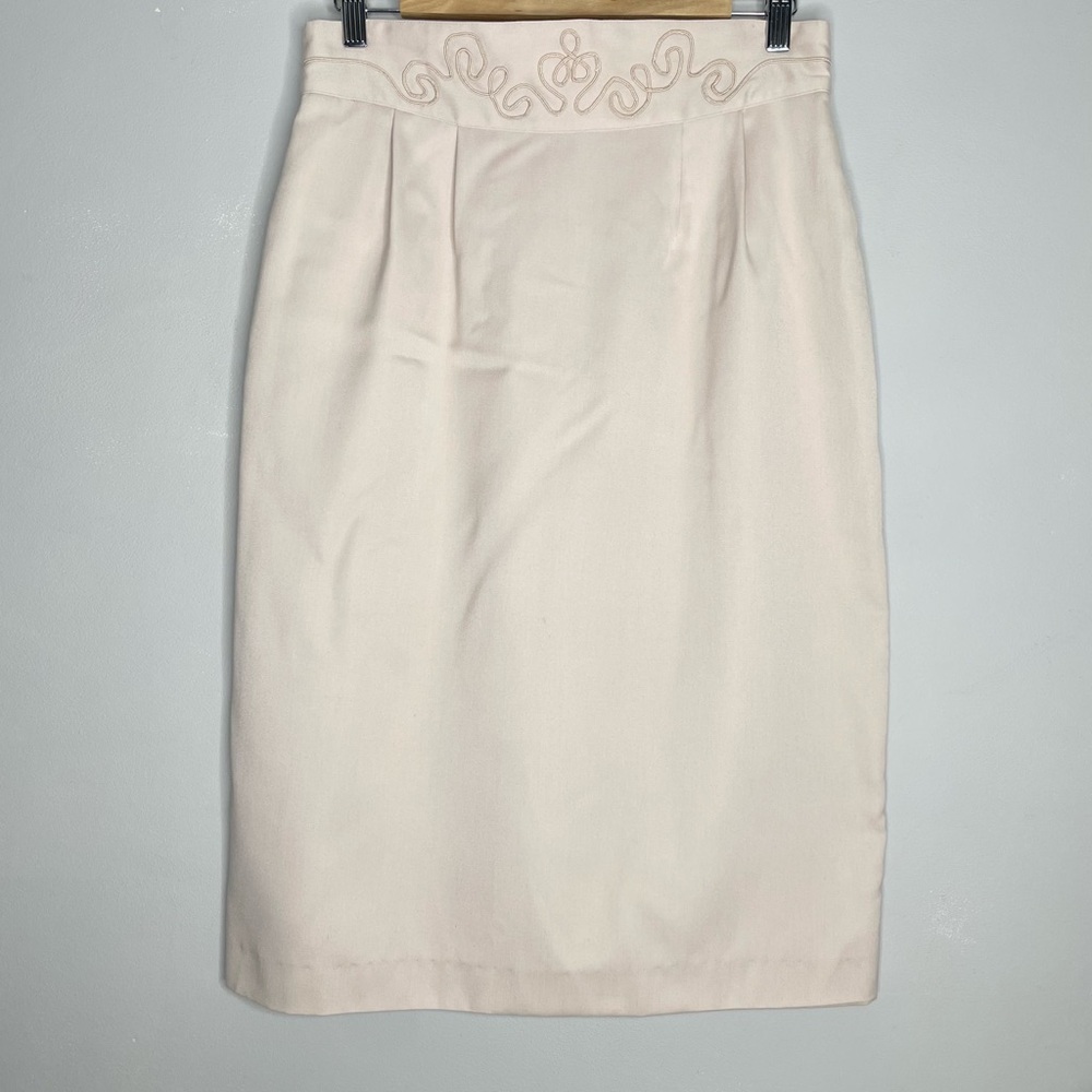 SK & COMPANY Vintage High Waisted Pleated Front Skirt